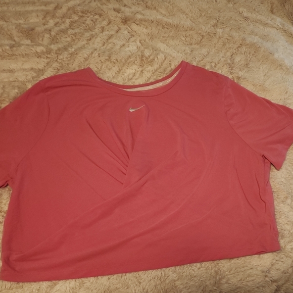 Nike Women's Short Sleeve Pink Tee - Picture 1 of 5